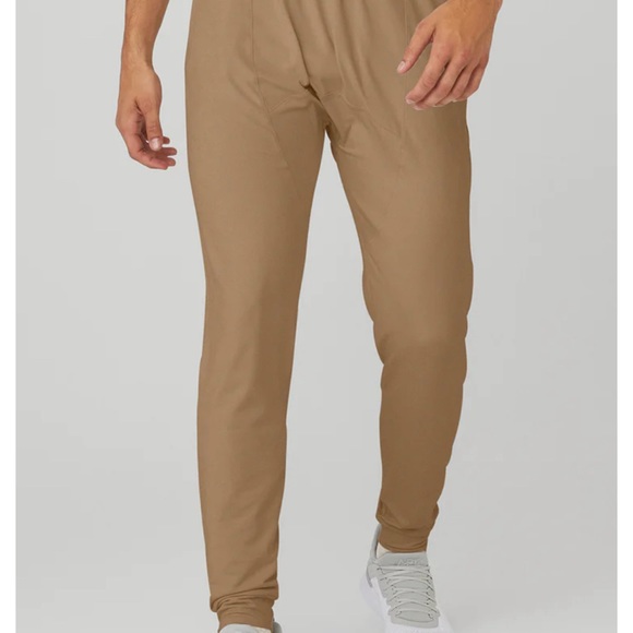 Alo Yoga men's beige joggers new large tan pants - Picture 1 of 8